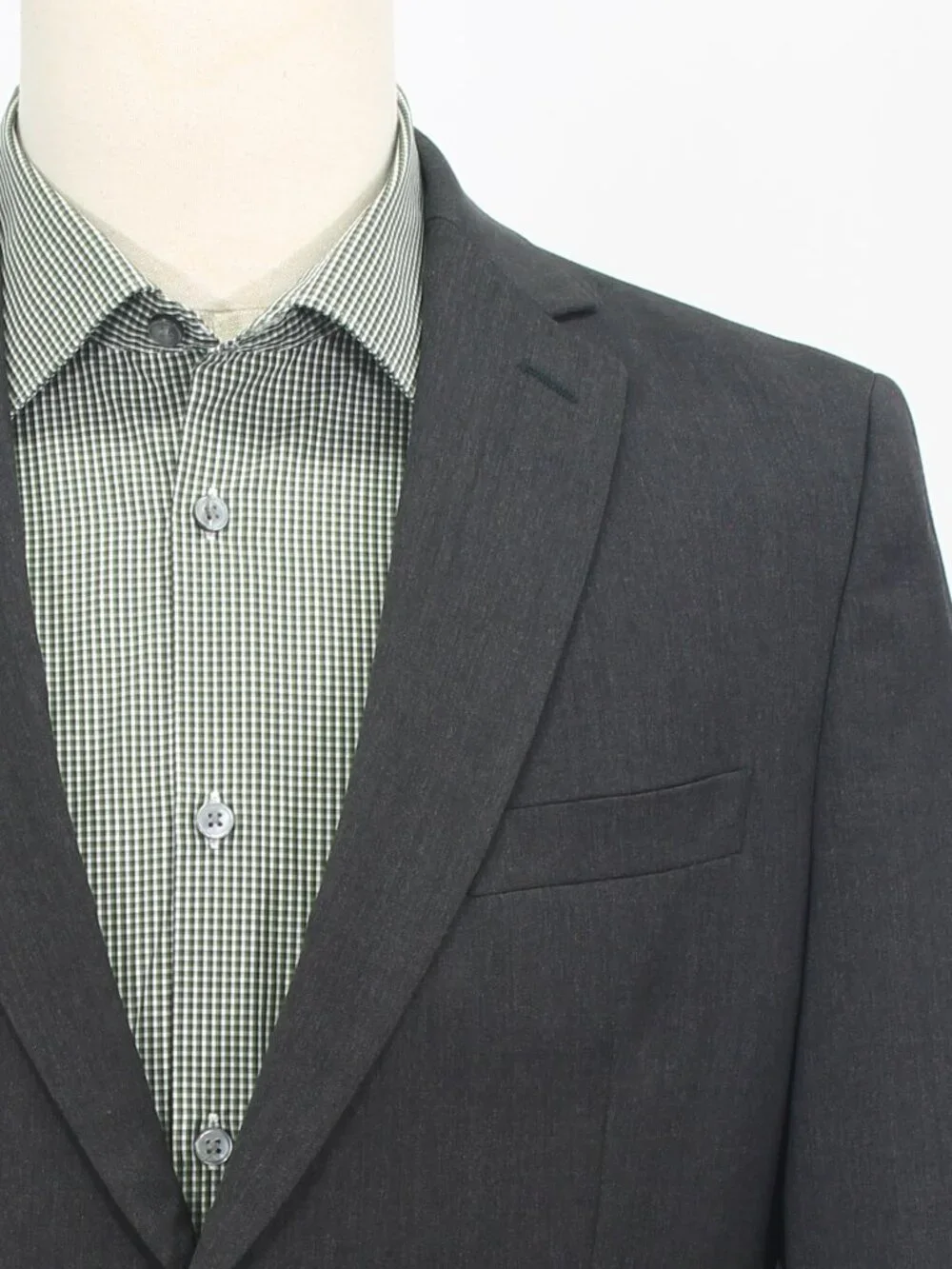 Banana Republic 40R Gray Blazer Sport Coat Jacket 2-Button Solid W535